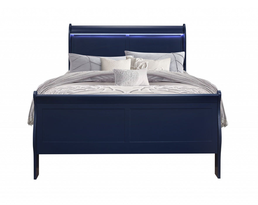Standard Full Upholstered Bed - Solid Wood